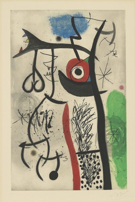 Joan Miró, ‘L'étranglé’, 1974, Print, Etching and aquatint in colours on Arches wove paper, Christie's