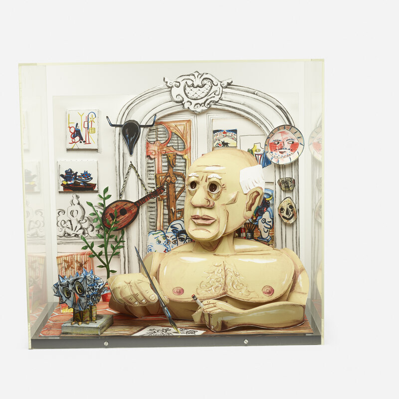 Red Grooms, ‘Picasso’, 1997, Mixed Media, Three-dimensional lithograph in colors on BFK Rives in Plexiglas box, Rago/Wright/LAMA/Toomey & Co.