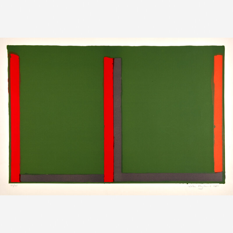 John Hoyland, ‘Large Green Swiss; Untitled; Untitled II; Untitled III (4)’, Print, Freeman's
