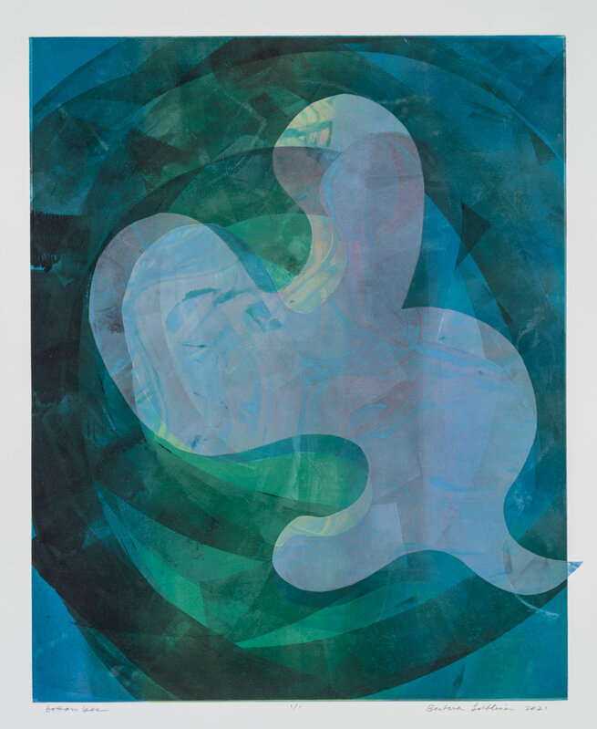 Barbara Lubliner, ‘bottomless’, 2021, Print, Monoprint on white BFK Rives printmaking paper, SHIM Art Network