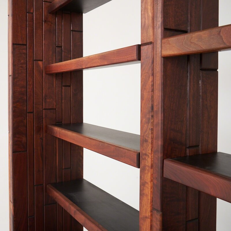 Phil Powell, ‘Custom cabinet with shelves’, 1960s, Design/Decorative Art, Walnut, cleft slate, laminate, New Hope, PA, Rago/Wright/LAMA/Toomey & Co.