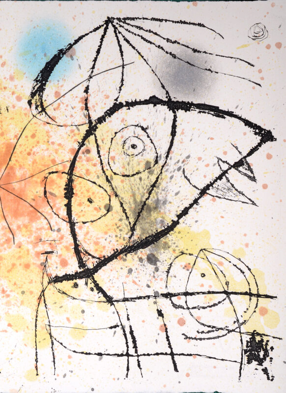 Joan Miró, ‘Le Courtisan grotesque IX’, 1974, Print, Etching (color aquatint) on Auvergne paper, NCAG