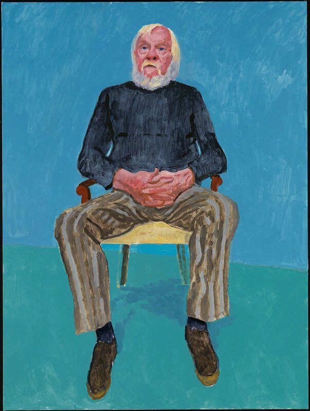 David Hockney, ‘"John Baldessari, 13th, 16th December 2013" from "82 Portraits and  1 Still-Life"’, 2013, Painting, Acrylic on canvas (one of an 82-part work), Guggenheim Museum Bilbao