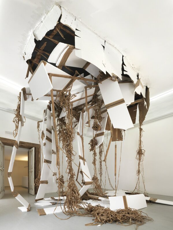 Thomas Hirschhorn, ‘Break-through (one)’, 2013, Installation, White polystyrene, tape, cardboard, wood, paint - variable dimensions, Alfonso Artiaco