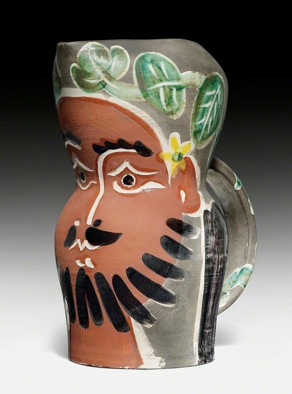 Pablo Picasso, ‘Le barbu’, 1953, Design/Decorative Art, Pitcher. Ceramic painted in red, green, yellow, grey, black and white, partly glazed.  Decorated in engobes and knife engraved., Koller Auctions