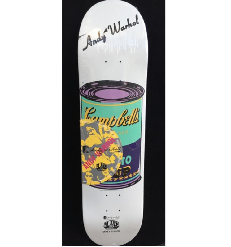 Andy Warhol, ‘Andy Warhol Campbell's Soup Skateboard Deck ’, ca. 2010, Ephemera or Merchandise, Silkscreen on maple wood skate deck, Lot 180 Gallery