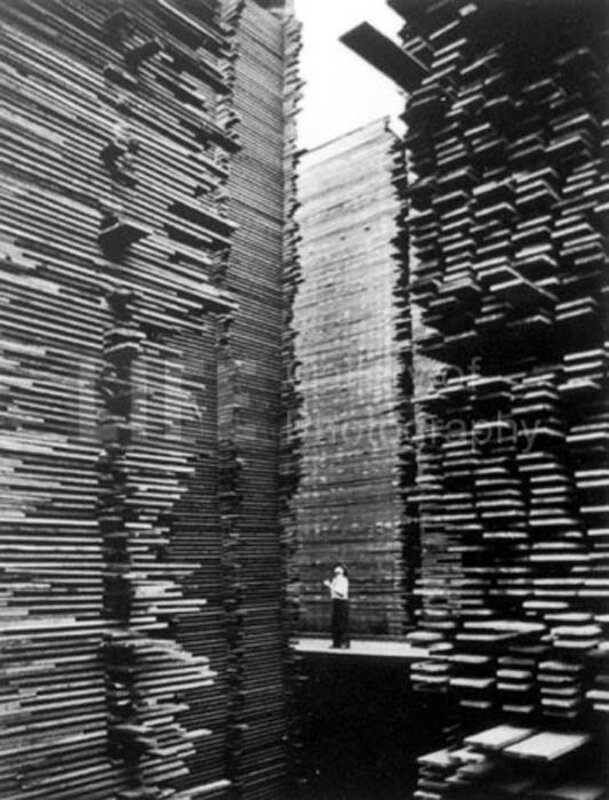 Alfred Eisenstaedt, ‘Lumberyard, Seattle, Washington’, 1937, Photography, Silver Gelatin Print, Contessa Gallery