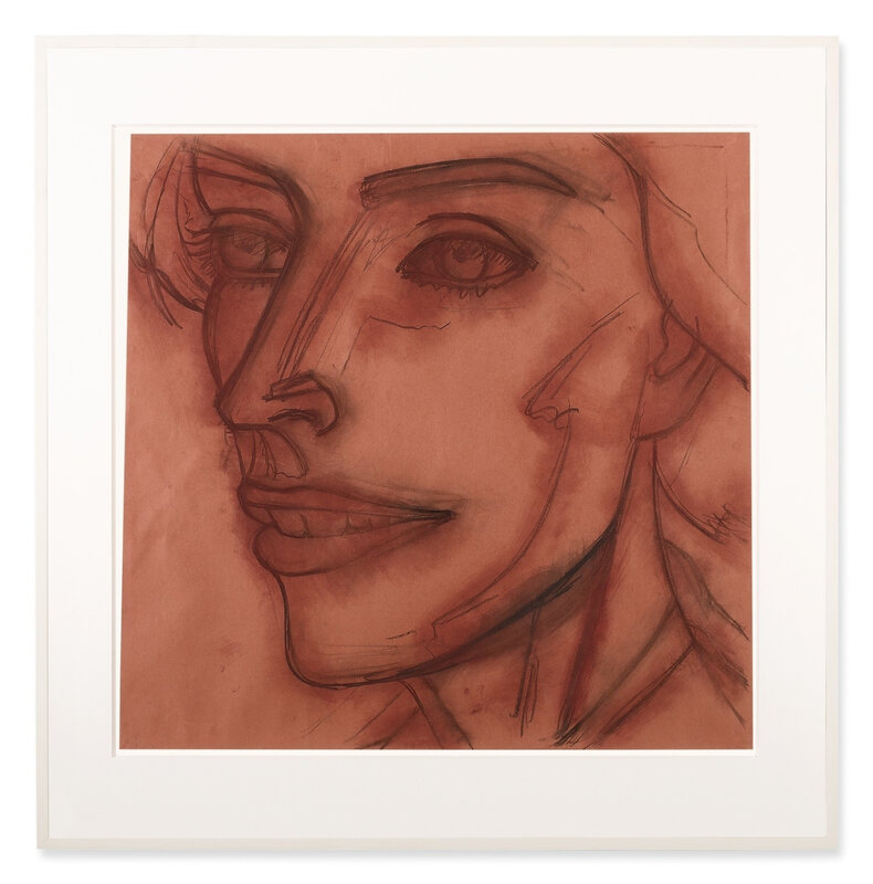 Alex Katz, ‘LIBBY’, 1991, Drawing, Collage or other Work on Paper, Graphite, charcoal and chalk on paper, QG Gallery
