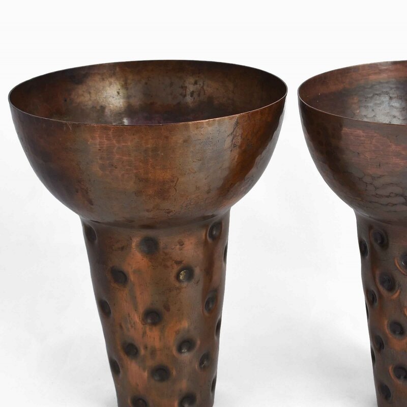 Unknown Artist, ‘Pair of Vintage Copper Vases’, 1950s, Design/Decorative Art, Copper, Wallector