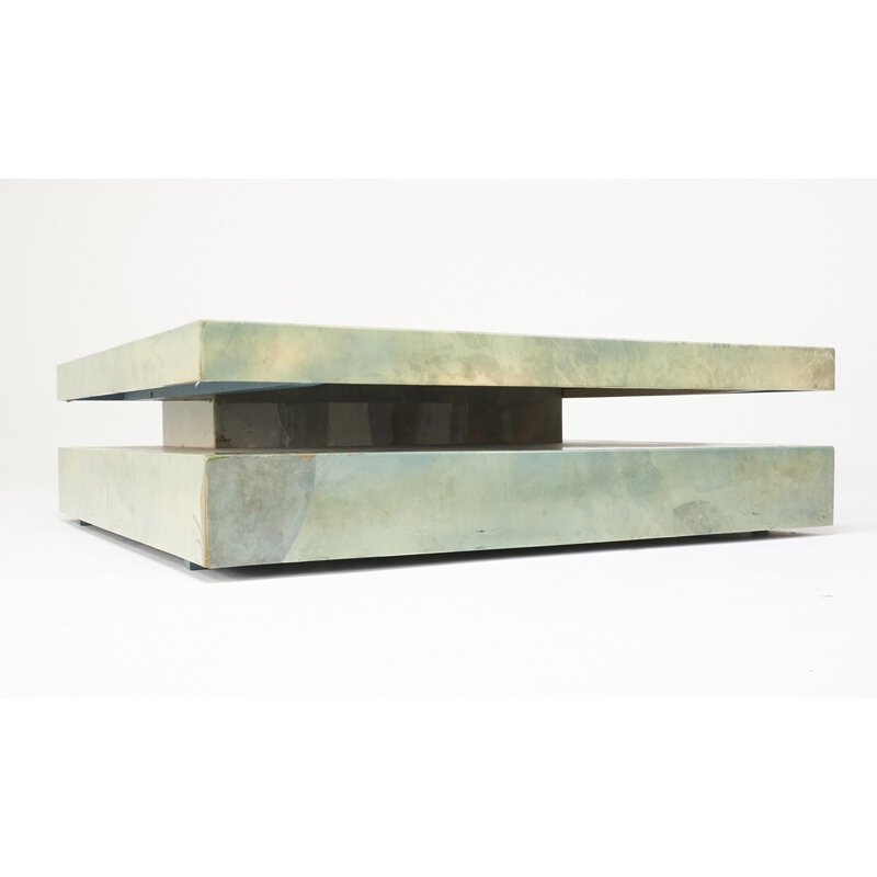 Karl Springer, ‘Adjustable Coffee Table, New York’, 1980s, Design/Decorative Art, Lacquered parchment, Rago/Wright/LAMA/Toomey & Co.