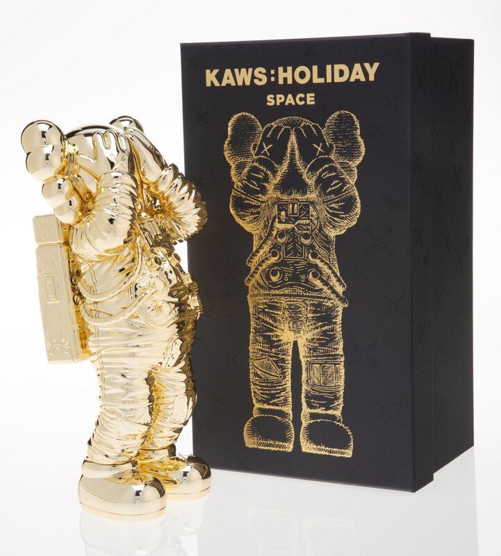KAWS, ‘Holiday: Space (Gold)’, 2020, Sculpture, Painted cast vinyl, Heritage Auctions