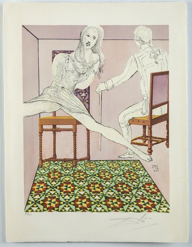 Salvador Dalí, ‘Marianne and the Chevalier’, 1969, Print, Print, Modern Artifact