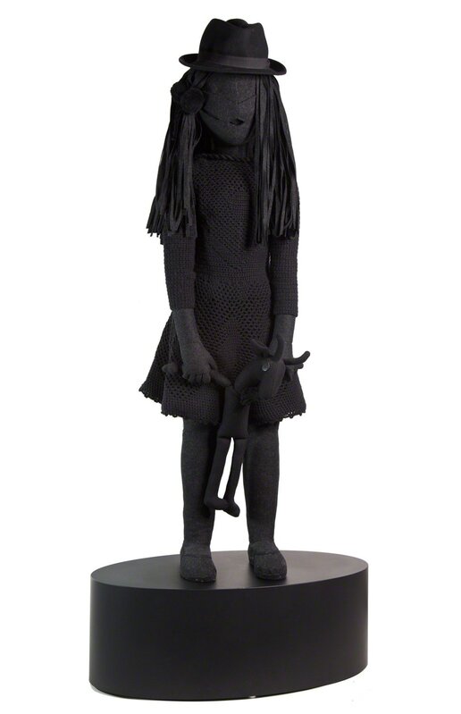 Aneta Grzeszykowska, ‘Girl with Goat’, 2009, Sculpture, Wool, wooden construction, cotton wool, Perry J. Cohen Foundation Benefit Auction