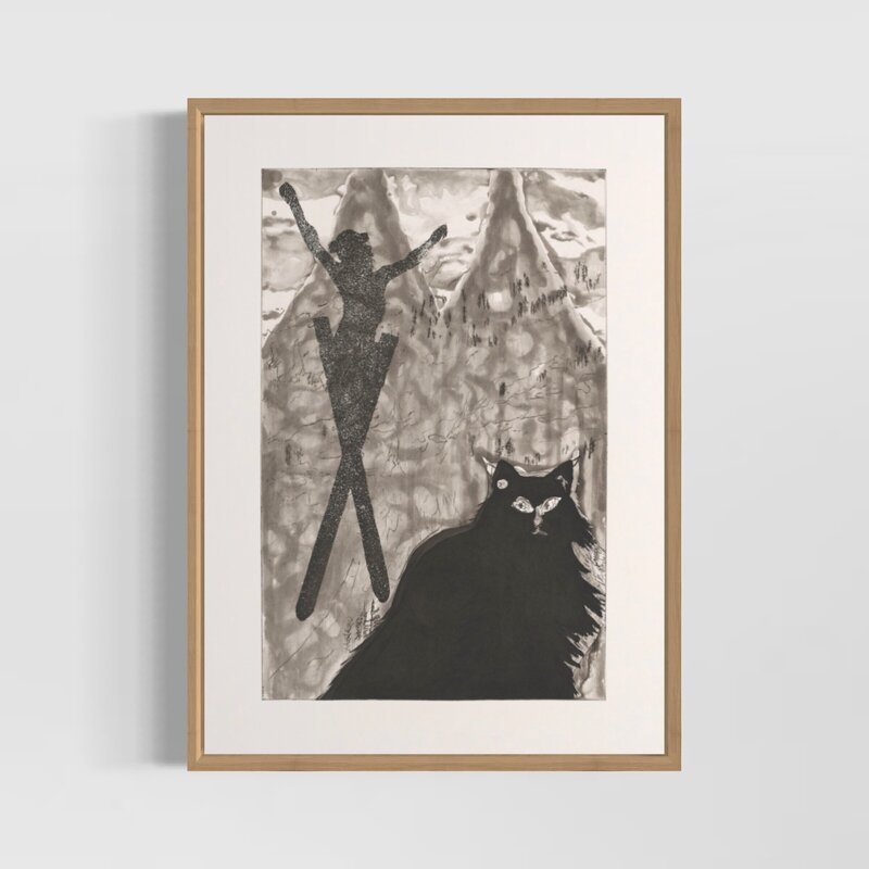 Peter Doig, ‘Cat, Christ, Avalanche’, 2021, Print, Etching with aquatint, spitbite, drypoint, Weng Contemporary
