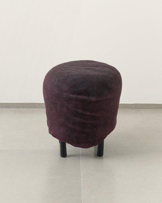 Ayala Serfaty, ‘Shah Stool’, 2014, Design/Decorative Art, Handcrafted wool and silk felt, metal base, Maison Gerard