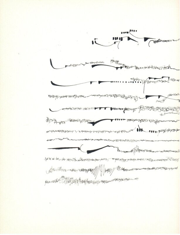 Mirtha Dermisache, ‘Diez Cartas’, 1970, Ink on paper, Henrique Faria Fine Art