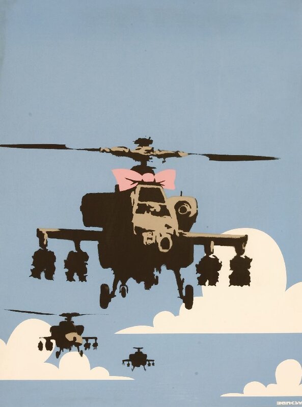 Banksy, ‘Happy Choppers’, 2003, Print, Screenprint in colours, Sworders