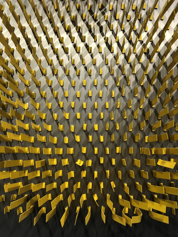 Daniel SAMPER, ‘Untitled (Yellow)’, 2017, Sculpture, Steel Sheets held with magnets on stainless steel, Mark Hachem Gallery