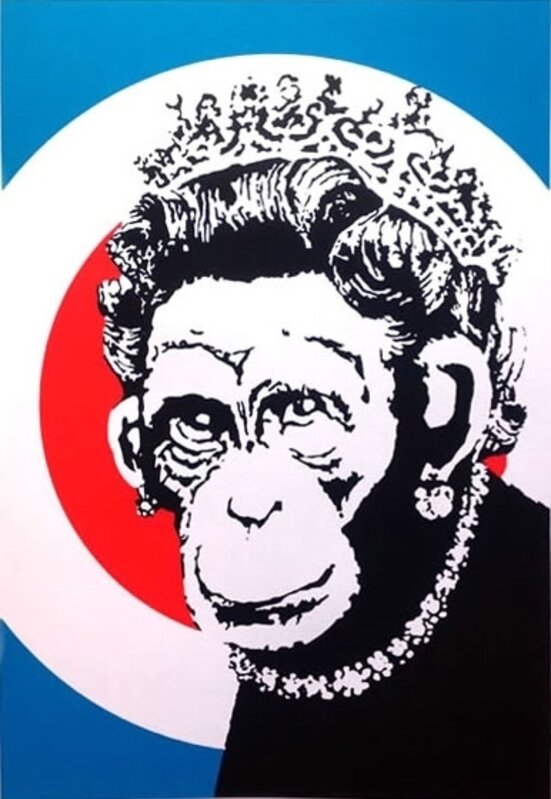 Banksy, ‘Monkey Queen’, 2003, Print, Screenprint, SEIZAN Gallery