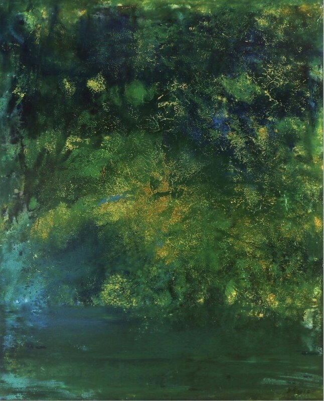Wang Yazhong 王亚中, ‘Green, Air, Water No.4’, 2018, Painting, Oil on Canvas, Tsubakiyama Gallery