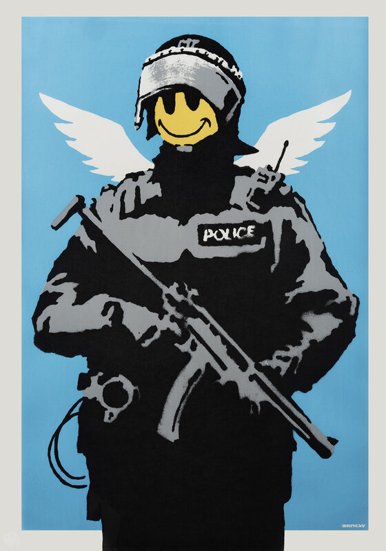Banksy, ‘Flying Copper’, 2003, Print, Screenprint in colours on wove paper, Tate Ward Auctions