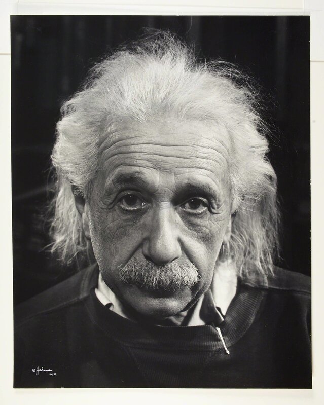 Philippe Halsman, ‘Professor Albert Einstein in his Study at Princeton’, 1999, Photography, Gelatin silver print, Doyle