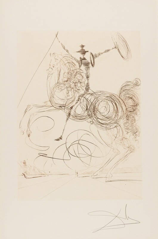 Salvador Dalí, ‘Don Quichotte (Field p.237)’, 1975, Print, Etching, Forum Auctions