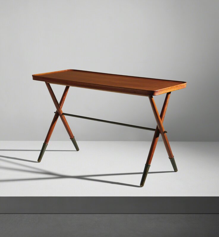 Luigi Caccia Dominioni, ‘Early side table’, circa 1942, Design/Decorative Art, Pearwood, pearwood-veneered wood, brass., Phillips