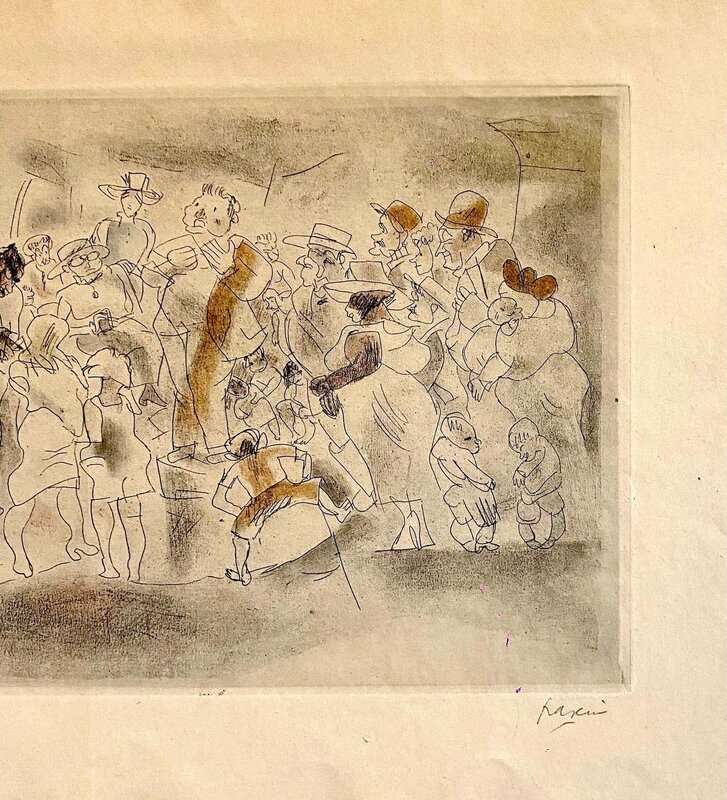 Jules Pascin, ‘Untitled’, Early 20th Century, Drawing, Collage or other Work on Paper, Paper, Watercolor, Etching, Lions Gallery