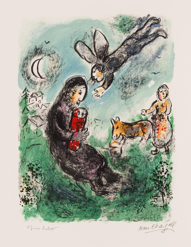 Marc Chagall, ‘The Red Torah’, 1983, Print, Lithograph, Christopher-Clark Fine Art