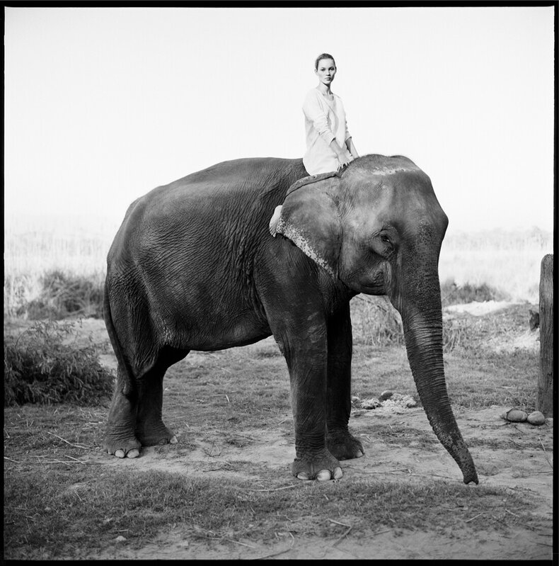 Arthur Elgort, ‘Kate Moss, Nepal, VOGUE UK’, 1994, Photography, Gelatin Silver Print, Staley-Wise Gallery