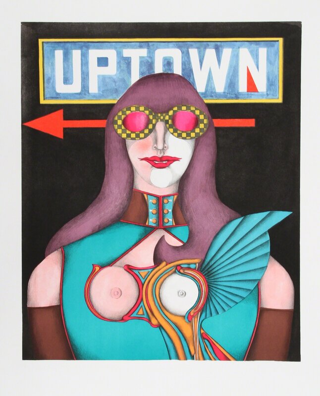 Richard Lindner, ‘Uptown’, 1969, Print, Lithograph Poster, RoGallery