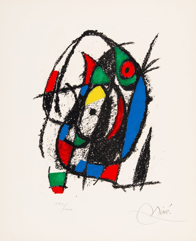 Joan Miró, ‘Plate V, from Joan Miro Lithographe II’, 1975, Print, Lithograph in colors on Arches paper, Heritage Auctions