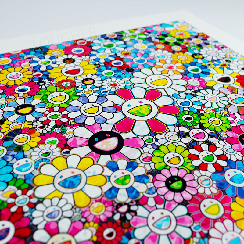 Takashi Murakami, ‘Flowers with Smiley Faces’, 2020, Print, Archival pigment print, Lougher Contemporary