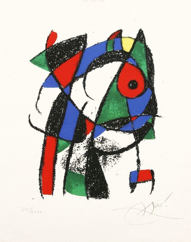 Joan Miró, ‘Plate IV (Cramer 1037)’, 1975, Print, Lithograph printed in colours, Sworders
