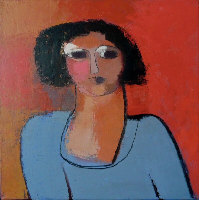 Sarah Picon, ‘Vania à la Robe Bleue’, 2014, Painting, Acrylic on canvas, Susan Eley Fine Art