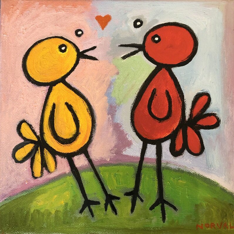 Keith Norval, ‘Love Chicks’, Painting, Oil on canvas, Zenith Gallery