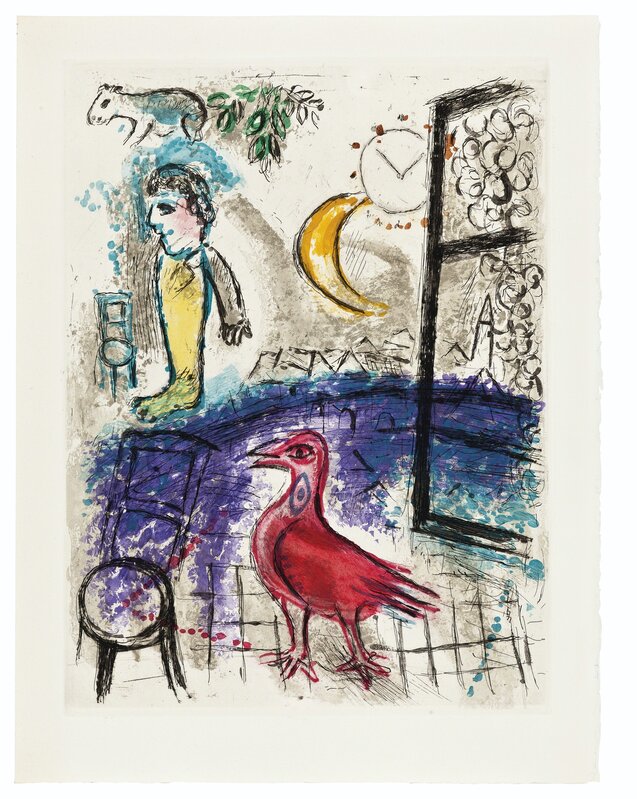 Marc Chagall, ‘Jean Paulhan, De Mauvais Sujets, Les Bibliophiles de l'Union Française, Paris, 1958’, Print, The complete set of ten color etchings with aquatint, Christie's