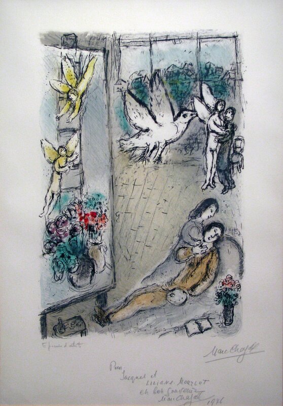 Marc Chagall, ‘L’Oisu dans L’Atelierea’, 1976, Print, Lithograph, DTR Modern Galleries