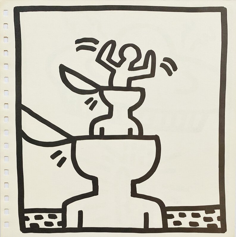 Keith Haring, ‘Keith Haring (untitled) Russian Tea Cups 1982’, 1982, Ephemera or Merchandise, Offset lithograph, Lot 180 Gallery