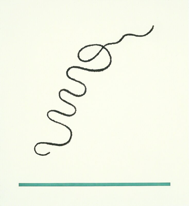 Markus Raetz, ‘Trim's Flourish’, 2001, Print, Spit bite aquatint and aquatint printed in black and green on gampi paper chine colle, Crown Point Press