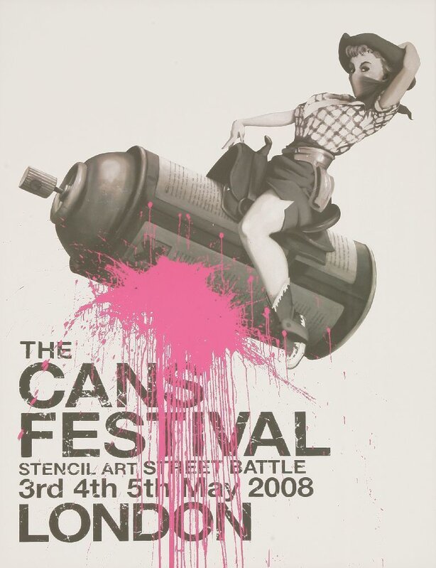 Banksy, ‘The Cans Festival London Poster’, 2008, Print, Lithograph printed in colours, Sworders