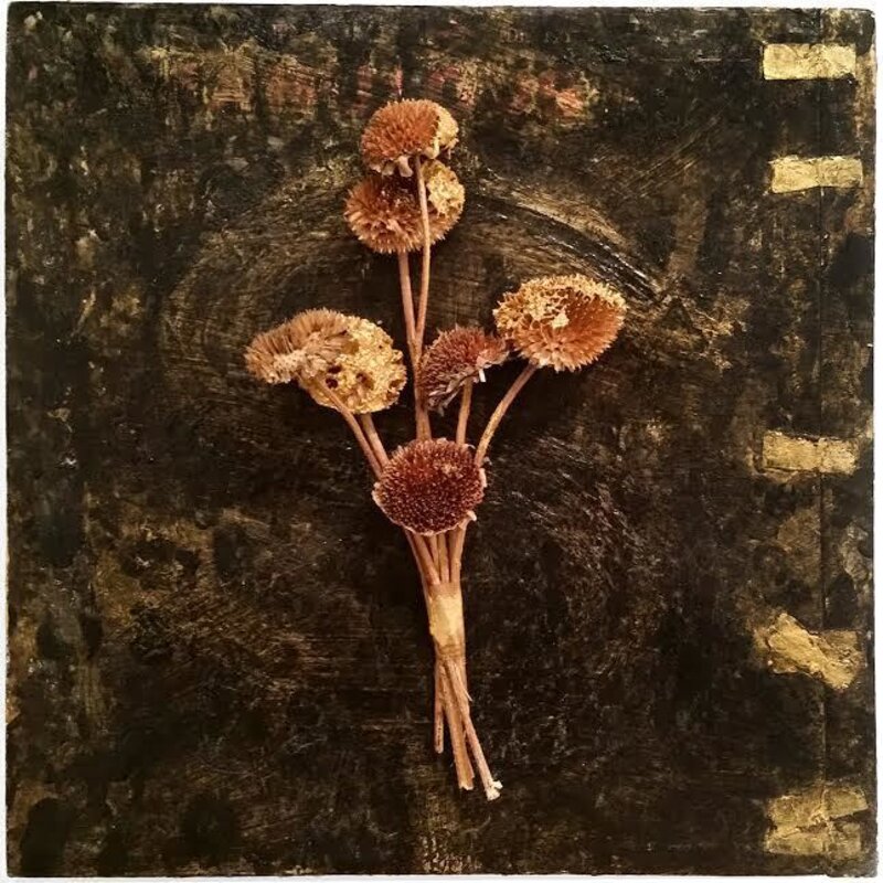 Randall Garrett, ‘Elegy’, 2013, Mixed Media, Oil enamel on paper with sunflowers, Ro2 Art