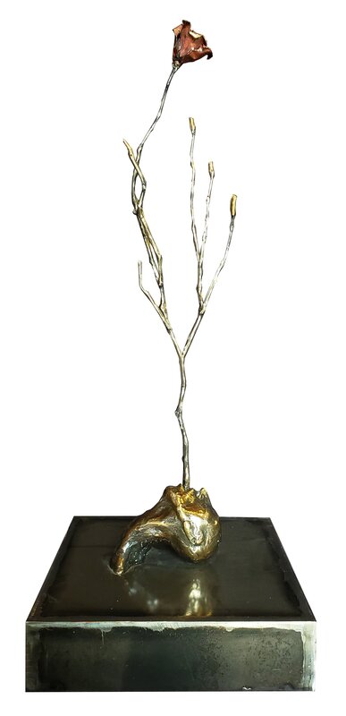 Marie-Josée Roy, ‘l’éternel amour ’, 2018, Sculpture, Bronze and forged steel, Thompson Landry Gallery