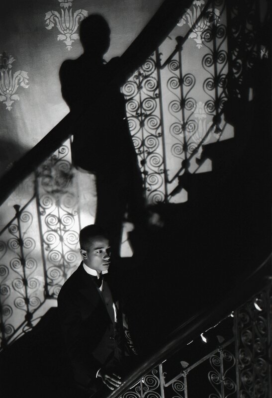 Isaac Julien, ‘Film-Noir Staircase (Looking for Langston Vintage Series)’, 1989, Photography, Ilford classic silver gelatin fine art paper, mounted on aluminum and framed, Jessica Silverman