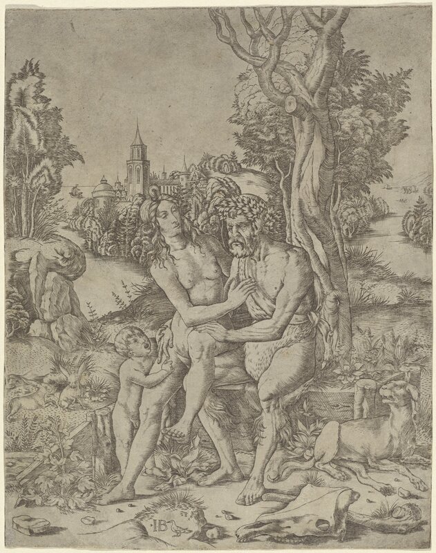 Giovanni Battista Palumba, ‘Faun Family’, ca. 1507, Print, Engraving, National Gallery of Art, Washington, D.C.