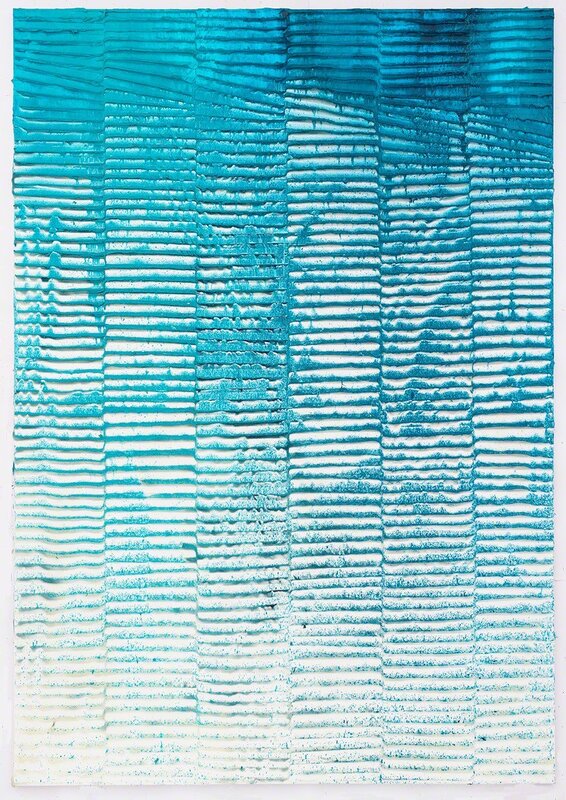 Koen Delaere, ‘Untitled (as purple as we go)’, 2016, Painting, Oil, acrylic and cyanotype chemicals on canvas, Gerhard Hofland