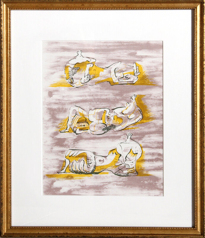 Henry Moore, ‘Three Reclining Figures for Panorama 71’, 1971, Print, Offset Lithograph, RoGallery