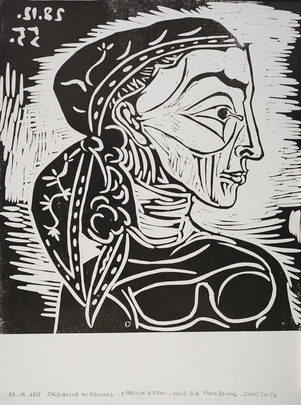 Pablo Picasso, ‘Profil de Jacqueline au Foulard’, 1955, Frederick Mulder