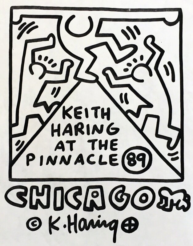 Keith Haring, ‘Keith Haring at The Pinnacle ’, 1989, Print, Offset printed, Lot 180 Gallery